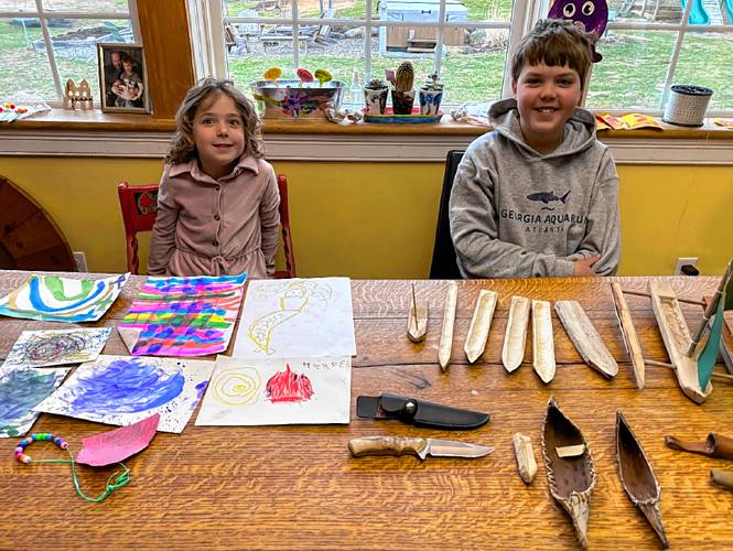 Harper Van Natta, who turns 5 tomorrow, and her brother, Jacob, 10, love doing arts and crafts, as well as spending a lot of time outdoors.