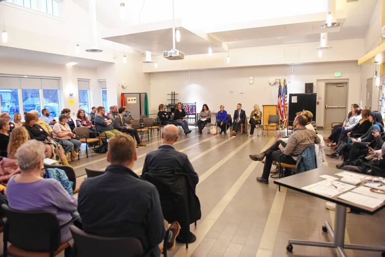 City officials held a listening session at the John Zon Community Center in Greenfield to discuss an array of topics impacting business in the city.