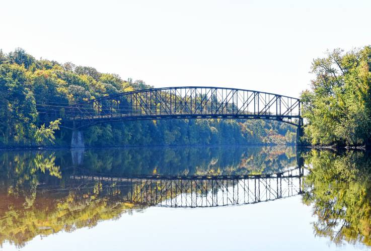 The closed Schell Bridge linking East and West Northfield over the Connecticut River.