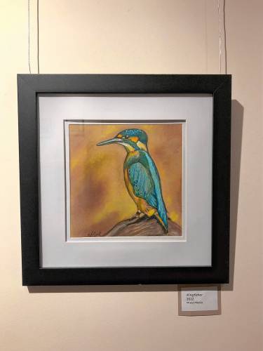 Longtime art educator Karie Neal has some of her watercolor and chalk pastel paintings on display in the Wendell Free Library through April.