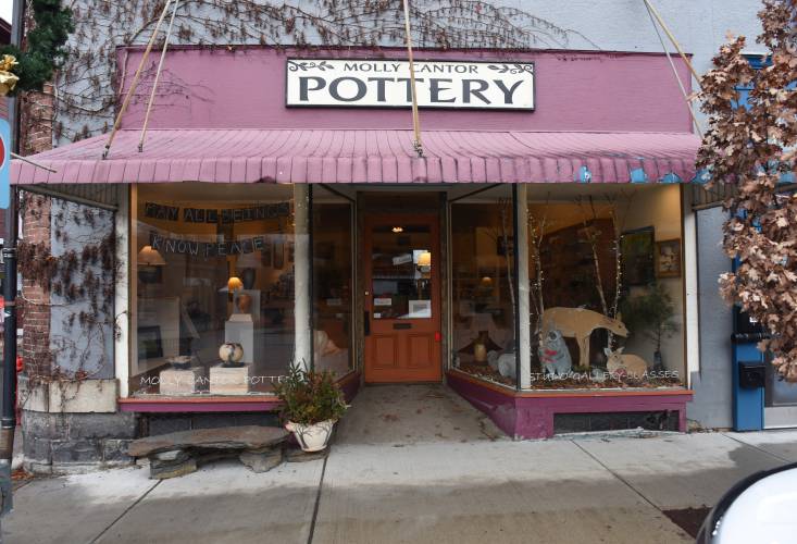 Molly Cantor Pottery is vacating its storefront on Bridge Street in Shelburne Falls. There will be a closing party with a pottery sale, food and music on Saturday, Dec. 30, from 2 to 5 p.m.