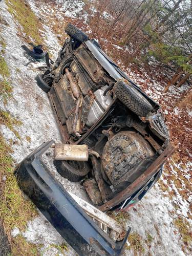 A man was taken to Brattleboro Memorial Hospital in Vermont on Wednesday morning after the Toyota Corolla he was driving rolled over in the area of mile marker 54 in Interstate 91’s northbound lane.