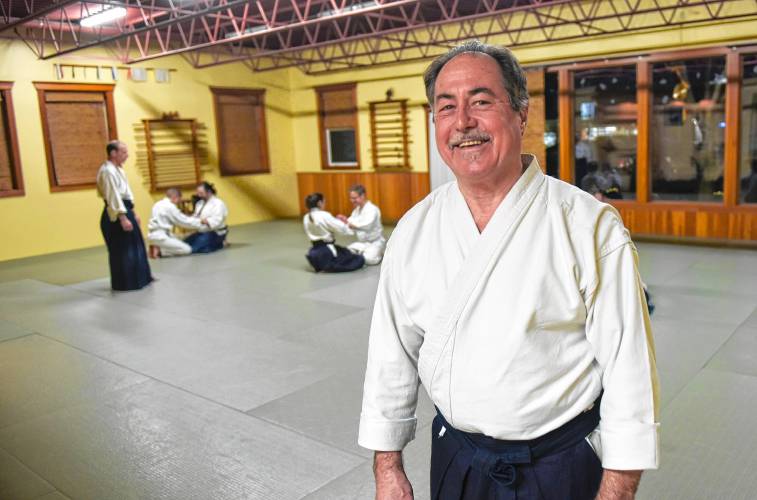 Dave Stier, co-owner of Green River Aikido in Greenfield, recently achieved the rank of nanadan, or seventh dan, after 40 years in the discipline.