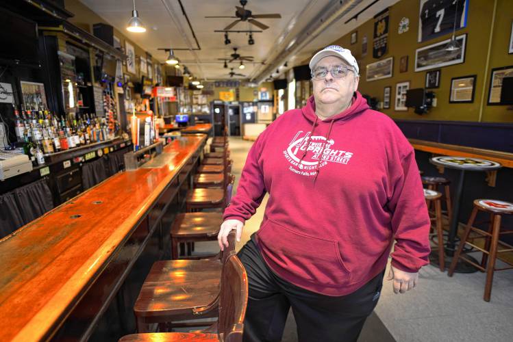 Lew Collins has closed Between The Uprights sports bar at 23 Avenue A in Turners Falls.