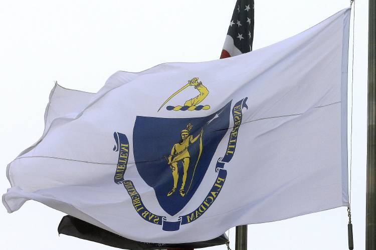 The Massachusetts Legislature is working to redesign the state seal and motto, pictured, and   considering a bill that would ban the use of Native American mascots statewide.