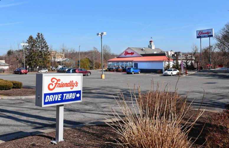 Friendly’s restaurant on the Mohawk Trail at the rotary in Greenfield.