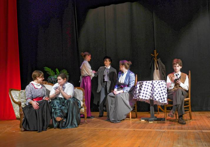 A scene from Frontier Regional School’s production of “Picasso at the Lapin Agile.”