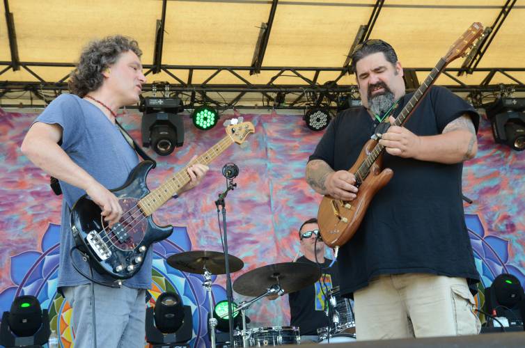 The Rev Tor Band plays on the Main Stage at this year’s Wormtown Music Festival at Camp Kee-wanee in Greenfield.