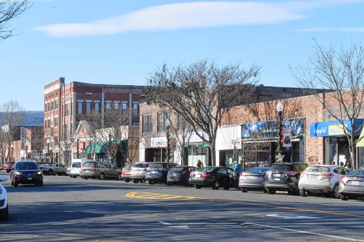Main Street in downtown Greenfield.