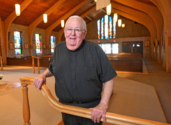 The Rev. Timothy Campoli of the Blessed Trinity Parish in the Blessed Sacrament Church in Greenfield. 