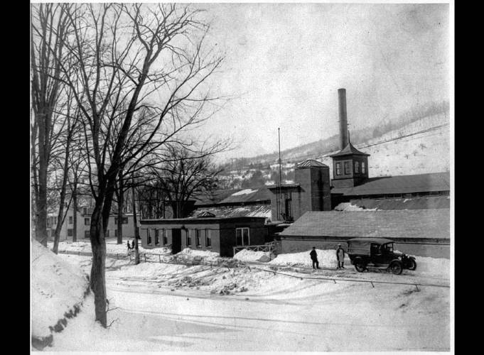 An archival photo of the Griswold Manufacturing Co. in Colrain.