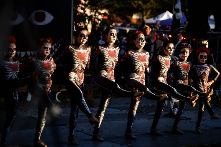 Members of Karen’s Dance Studio perform their Hollywood Horror dance routine during the 10th annual Great Falls Festival in 2019. Although 2022 marked the final year of the traditional Great Falls Festival, a new group of  organizers has banded together to put on a unique version that pays homage to its predecessor on Oct. 21.
