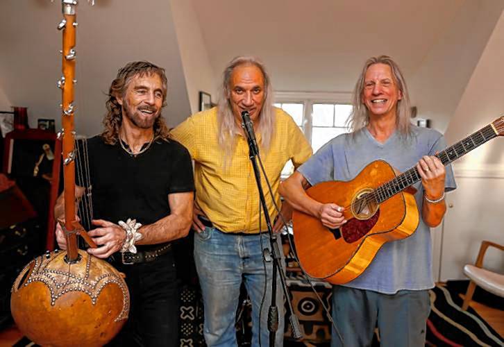 Do It Now, which consits of guitarist John Sheldon of Amherst, percussionist Tony Vacca of Whately, and Beat Poet Laureate Paul Richmond of Wendell, will perform at the much anticipated reopening of The Full Moon Coffeehouse on Saturday, Nov. 11, at 7:30 p.m.