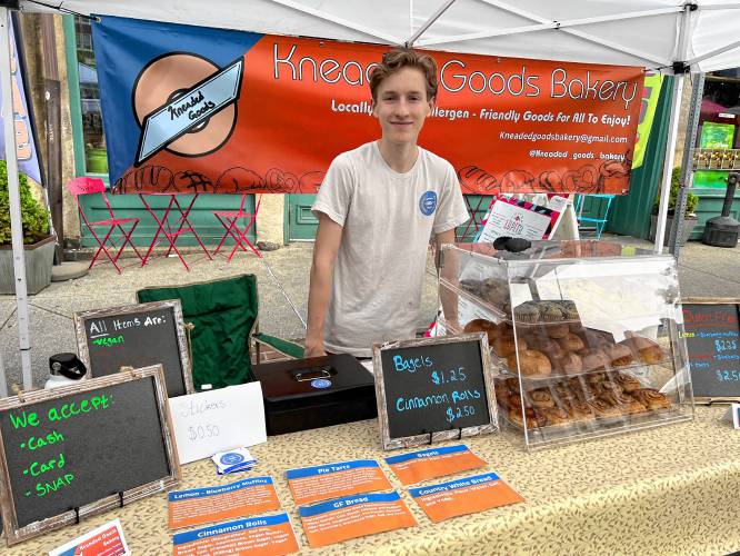 Greenfield resident Shane Toomey jumped through multiple hoops to start his own business, Kneaded Goods, providing home-baked treats for many different palates and needs. The Greenfield High School junior carries a full load of honors classes while serving on several school governing bodies.