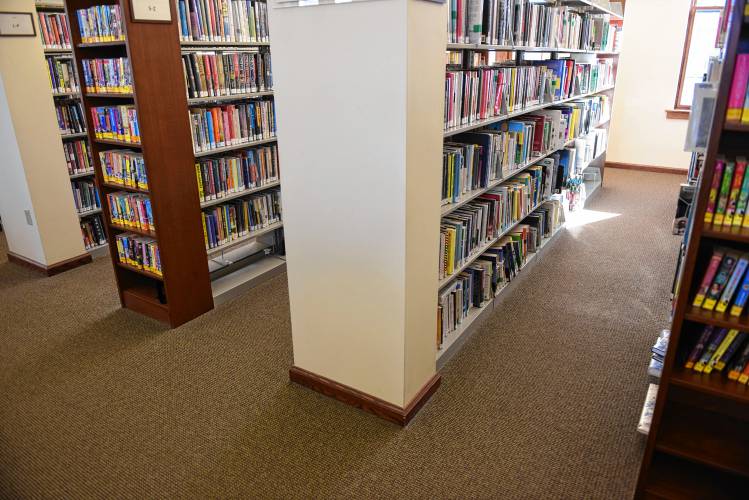 The carpeting is being replaced at the Sunderland Public Library at 20 School St.