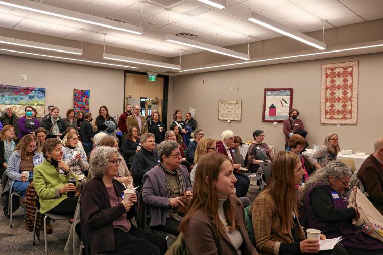 City and state officials, leaders of nonprofits and public library advocates gathered at the Greenfield Public Library Thursday morning for the annual legislative breakfast.