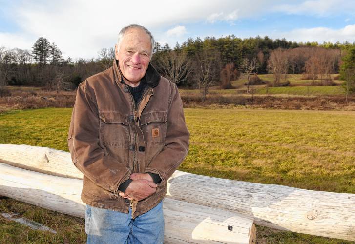 Jay Healy, pictured at his Hall Tavern Farm in Charlemont, has received the John H. Lambert Forest Stewardship Award from the Massachusetts Forest Alliance.