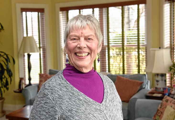 Becca King, an 83-year-old retired psychotherapist, lives in a two-bedroom condo in Greenfield purchased by her son, but she is now looking to sell due to her son’s financial reasons. She receives a fixed monthly income from her retirement fund and Social Security, making it difficult to find a place she can afford.