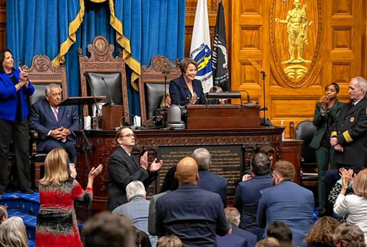 Gov. Maura Healey delivers her second annual State of the Commonwealth speech to a joint session of the Legislature on Wednesday.