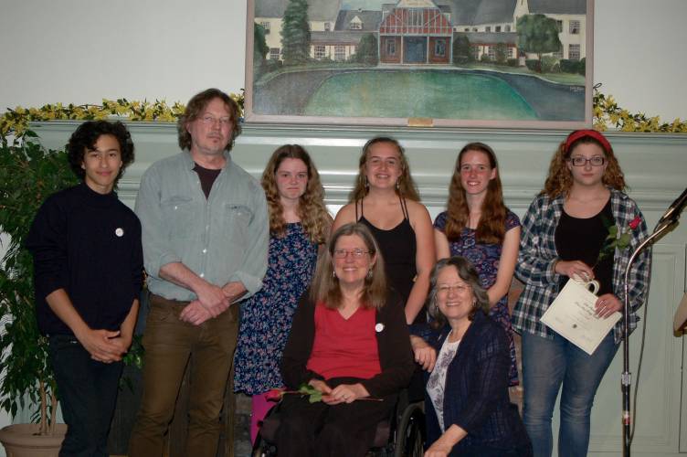 Some of the 26th annual Poet's Seat Poetry Contest winners in 2017.