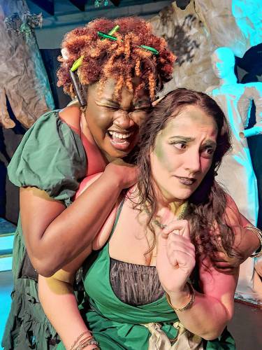 Actresses Tahmie Der, left, and Amanda Bowman will play Medusa’s sisters Euryale and Stheno.