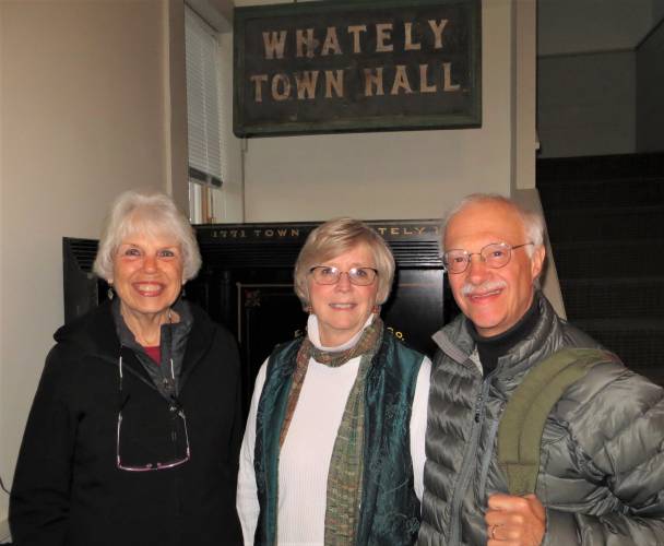 Valley Neighbors staff Gale Mason of Sunderland, Volunteer Coordinator Nancy Maynard and President Fran Fortino. Residents of Deerfield, Sunderland and Whately are invited to join Valley Neighbors for two upcoming informational events.
