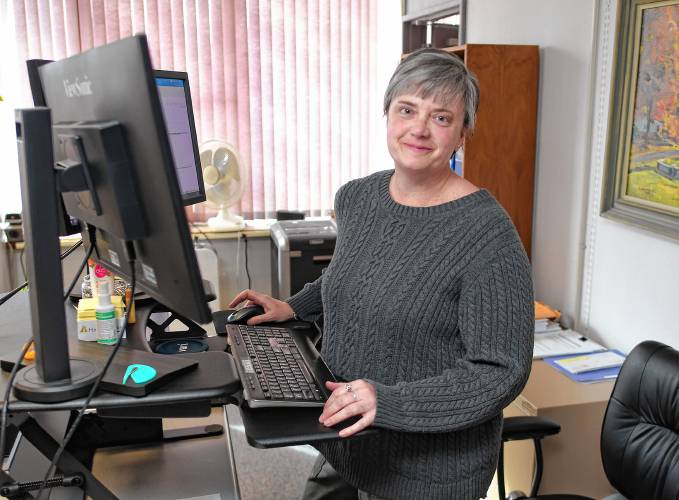 Deerfield Town Clerk Cassie Sanderell said 500 mail-in ballots have gone out, thanks in part to the League of Women Voters donating nine hours of time, as well as staff in other departments pitching in. “The processing data entry, it is time-consuming, but I’m hopeful we’ll manage and get through,” Sanderell says. 