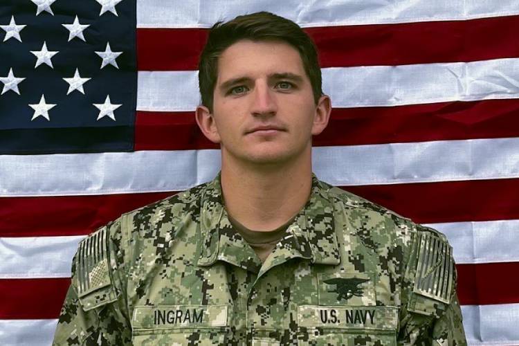 This photo provided by the Department of Defense shows Navy Special Warfare Operator 2nd Class Nathan Gage Ingram. Ingram is one of the two SEALs who were lost at sea during a raid on a boat carrying illicit Iranian-made weapons to Yemen. The two were lost in the roiling high seas off the coast of Somalia. The rescue mission was called off and the SEALs are considered deceased. Recovery efforts continue. (Department of Defense via AP)