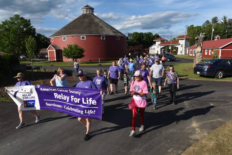Relay For Life of Franklin County starts the survivor lap at the Franklin County Fairgrounds in Greenfield in 2022. As Relay For Life gears up for another year of raising money for the American Cancer Society’s life-saving cancer research and programs, organizers are planning a kick-off event on Saturday, Feb. 17.