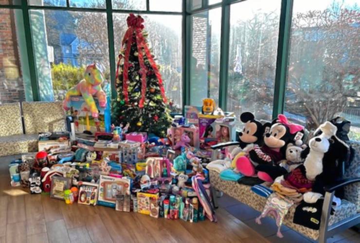 Employees from all areas of the Baystate Health system collectively donated a variety of toys and other needed items for this year’s holiday toy drives.