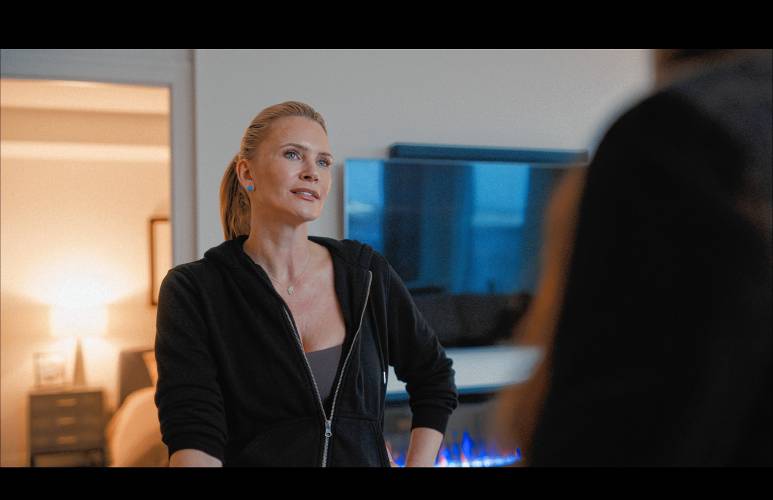 Natasha Henstridge, who’s appeared in films such as “The Whole Nine Yards” and TV series such as “Commander in Cheif,” is one of the leads in the independent film “Another Day in America.”