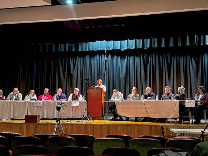 Northfield held a Special Town Meeting Wednesday night at Pioneer Valley Regional School.
