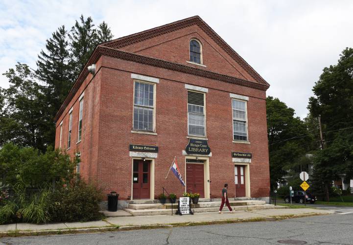 The Montague Selectboard has awarded Diversified Construction Services a $132,829 contract, to be paid using an existing American Rescue Plan Act (ARPA) appropriation, to replace 18 windows at the Montague Center Library/Old Town Hall, pictured.