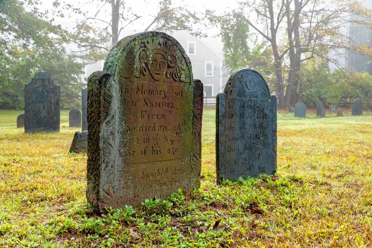 Alongside Karin Sprague's carving demonstration, Historic Deerfield is also offering tours of the Old Burying Ground.