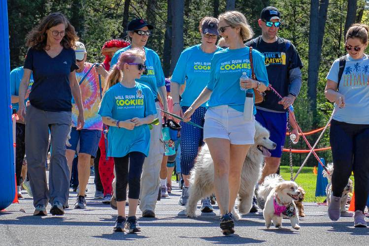 Dakin Humane Society will hold its annual Will Run for Cookies 5K Run/2K Walk, pictured in 2023, to benefit the organization’s services and programs on Saturday, May 18, at Westfield’s Stanley Park.