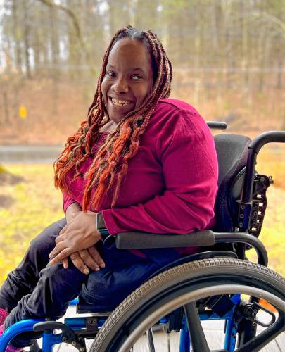 Greenfield resident Alicia Rhodes, who suffers from spina bifida, a spinal condition contracted at birth that left her lower body paralyzed, has faced severe mobility limitations throughout her 34 years of life. Sewing, a practice passed down in her family from generation to generation, has been an escape for her.