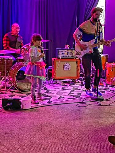 The Rocking Puppies at First Night Northampton 2022. The Greenfield-based father-daughter band will perform at this year’s First Night Northampton.