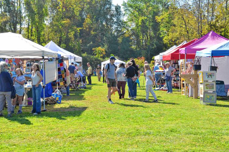 Visitors attend Conway’s 59th Festival of the Hills on Sunday.