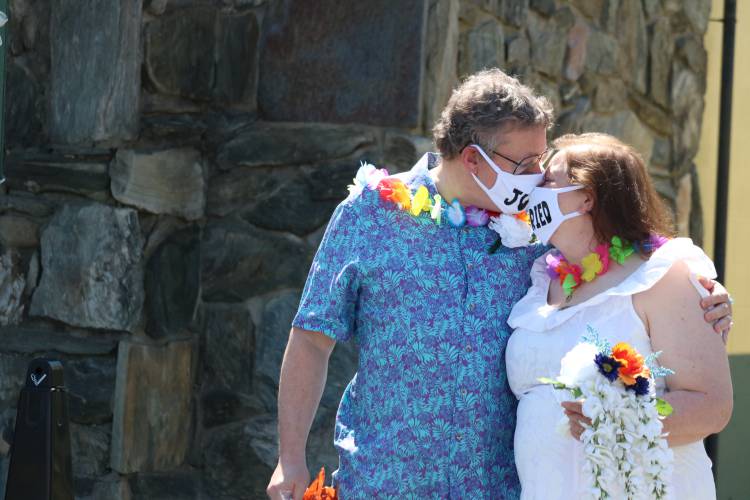 George Miller III and Gayle Ball were surprised in 2020 with a drive-by wedding ceremony outside Miller’s family business, Magic Wings Butterfly Conservatory in South Deerfield. Ball’s life was cut short in November 2021 when she was struck by a vehicle while crossing State Street in Springfield. Daymen Benoit, the driver, pleaded guilty in Springfield District Court on Monday to one count of vehicular homicide by negligent operation.